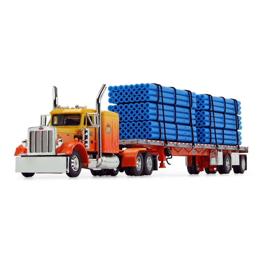 69-0700: Big Rigs #1: Kelsey's Trucking "Sunrise Express" 
1/64 Scale Peterbilt Model 359 Diecast Truck Replica