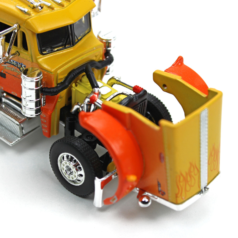 69-0700: Big Rigs #1: Kelsey's Trucking "Sunrise Express" 
1/64 Scale Peterbilt Model 359 Diecast Truck Replica