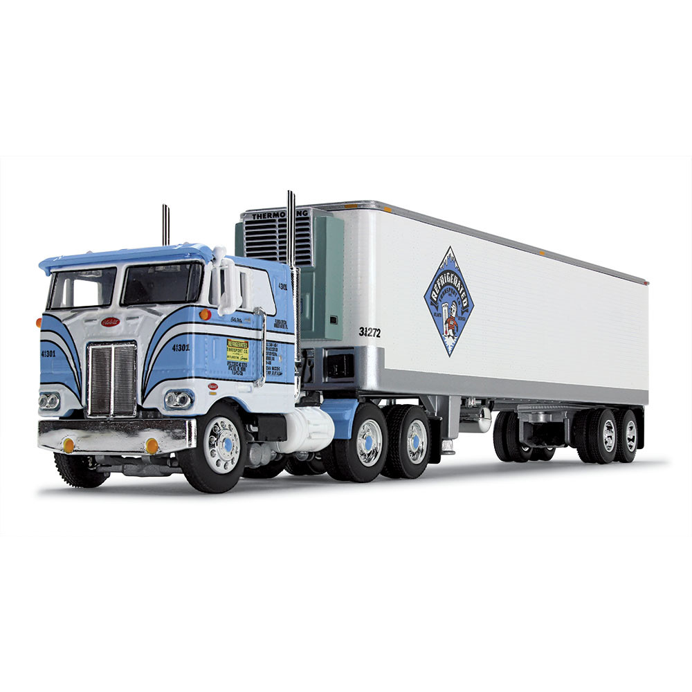 60-1427: Fallen Flag #45: Refrigerated Transport 
1/64 scale Peterbilt 352 COE 86" Sleeper & 40' Vintage Trailer with Reefer