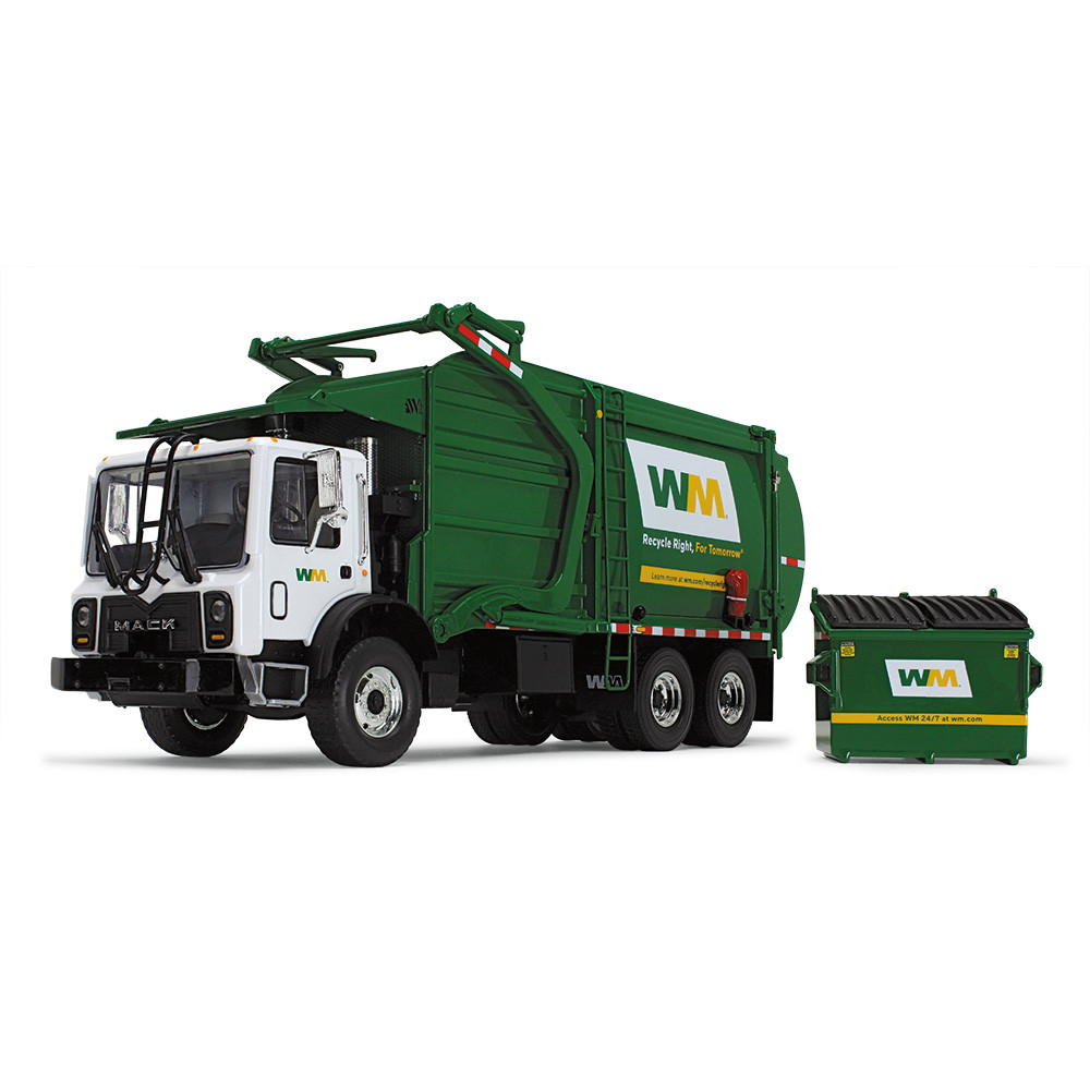 10-4001D: WM 
1/34 scale Mack TerraPro with Wittke Front Load Refuse with Bin