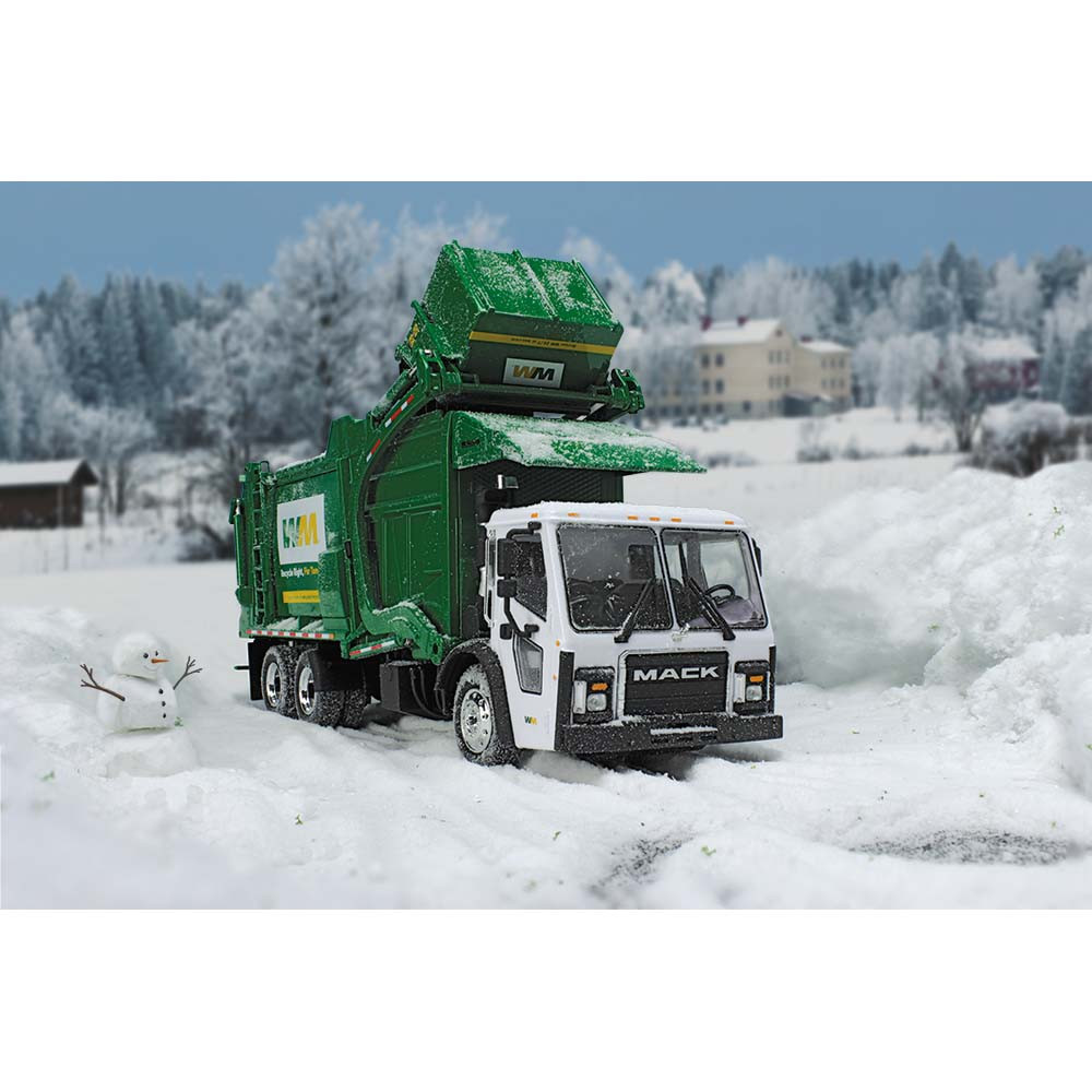 10-4292D: WM
1/34 scale Mack LR with McNeilus Meridian Front Loader & Trash Bin
