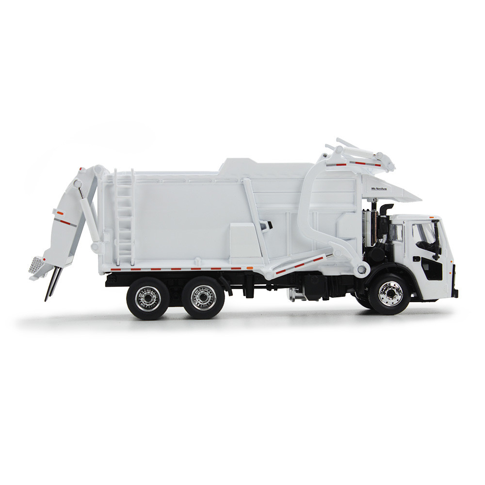 60-1795: White
1/64 scale Mack LR with McNeilus Meridian Front Load Refuse Truck and Trash Bin