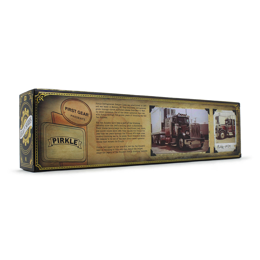 Legacy Series #1: Pirkle Refrigerated Freight Lines Peterbilt Model 359 with 60" Vintage Sleeper & 40' Vintage Trailer with Reefer