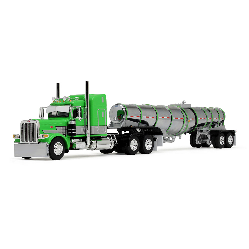 Peterbilt MODEL 389 トレーラーミニカー Green/Silver/Black Peterbilt Model 389 with 48