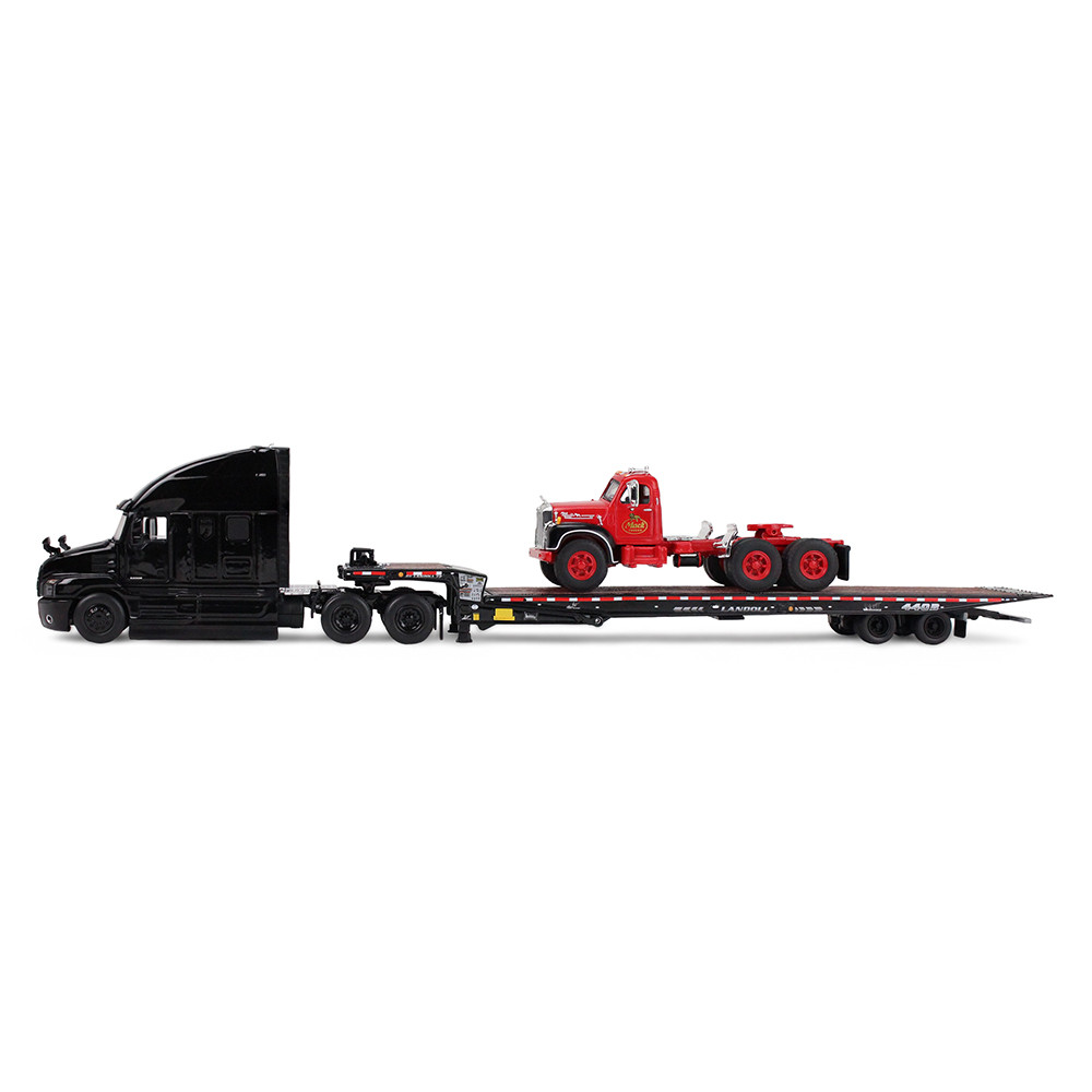 Mack Anniversary Mack Anthem Sleeper & Landoll 440B-50CA Traveling Axle Trailer with Mack B-61 Day Cab Load
