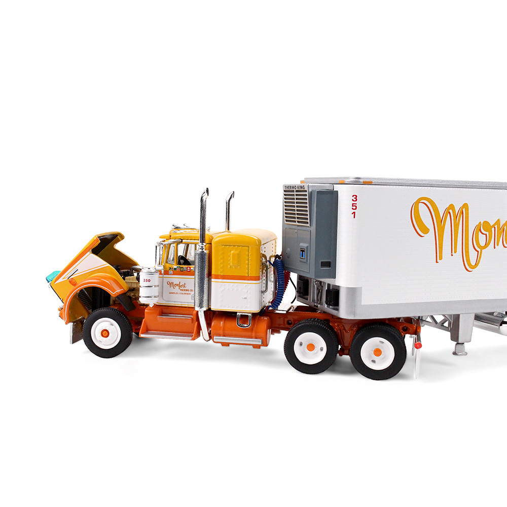 Fallen Flag #50: Monfort of Colorado Kenworth W900A with 36" Sleeper & 40' Vintage Trailer with Reefer