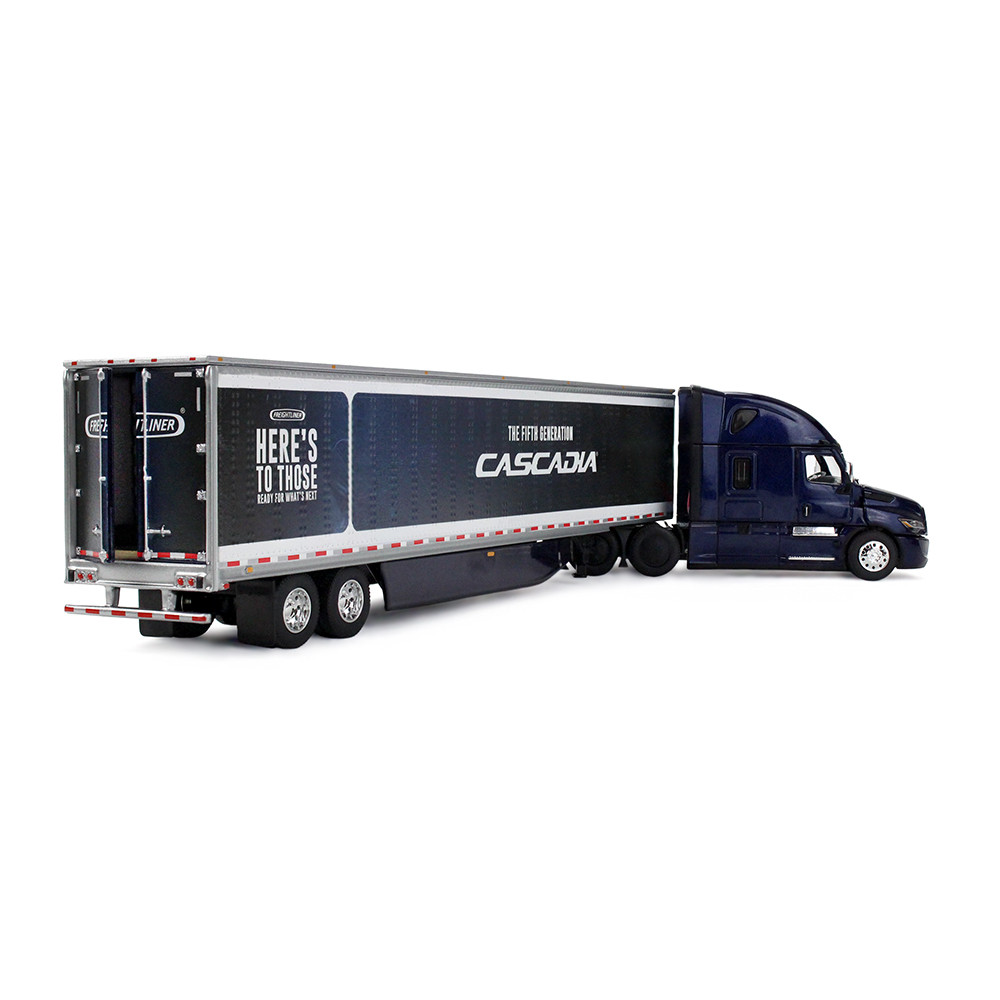 Freightliner Midnight Freightliner Fifth Generation Cascadia Raised Roof Sleeper & 53' Utility Trailer with Skirts