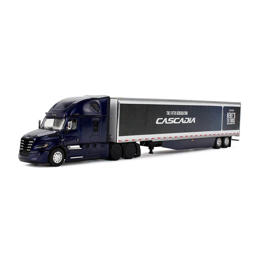 Freightliner Midnight Freightliner Fifth Generation Cascadia Raised Roof Sleeper & 53' Utility Trailer with Skirts
