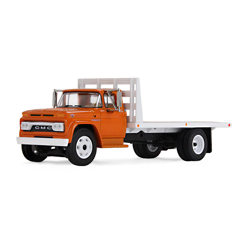 Omaha Orange 1/64 GMC 4000 Flatbed Truck