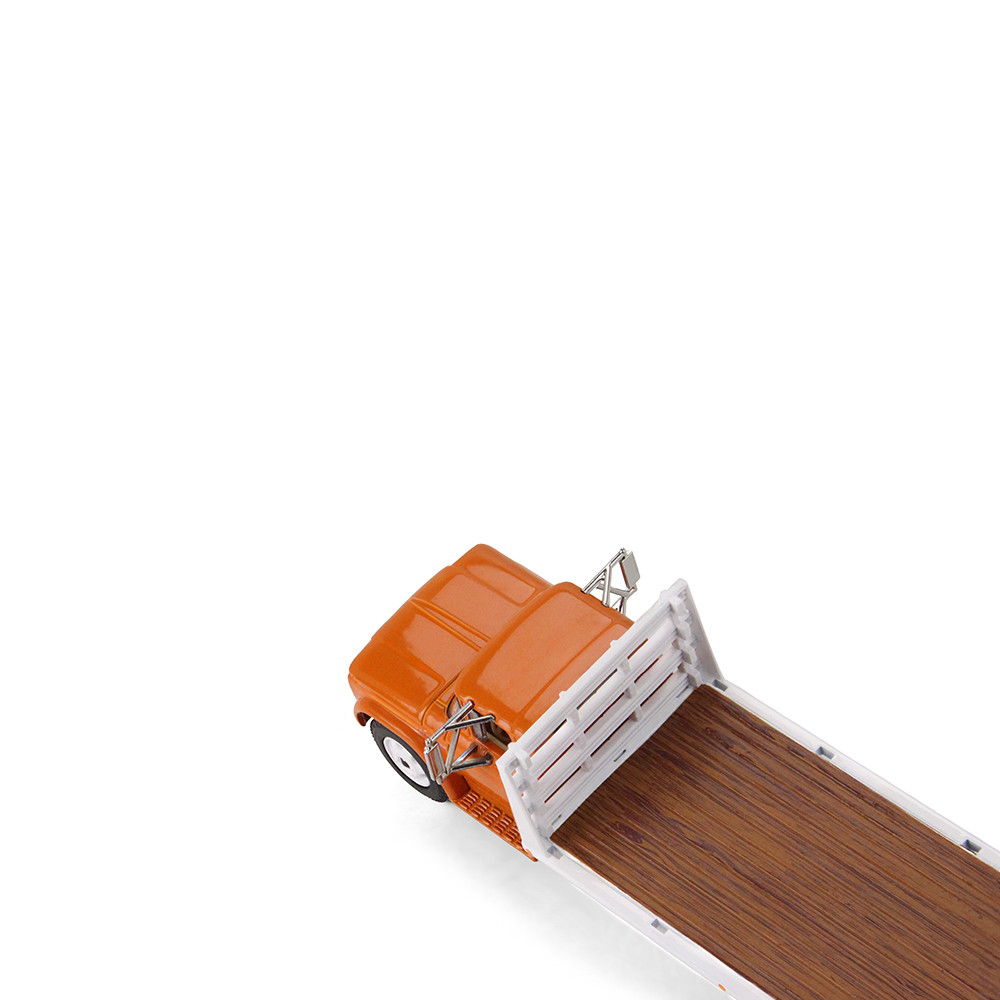 Omaha Orange 1/64 GMC 4000 Flatbed Truck
