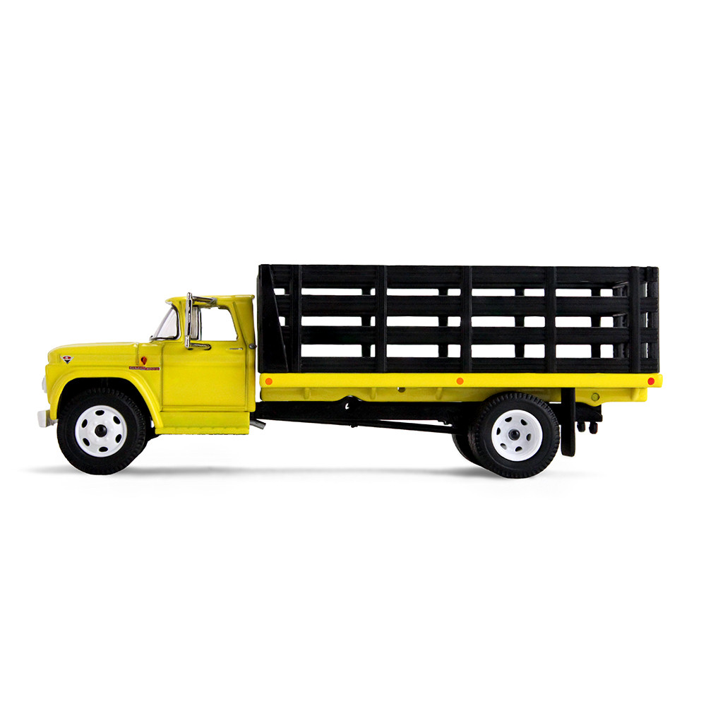 Bright Yellow 1/64 GMC 4000 Stake Truck