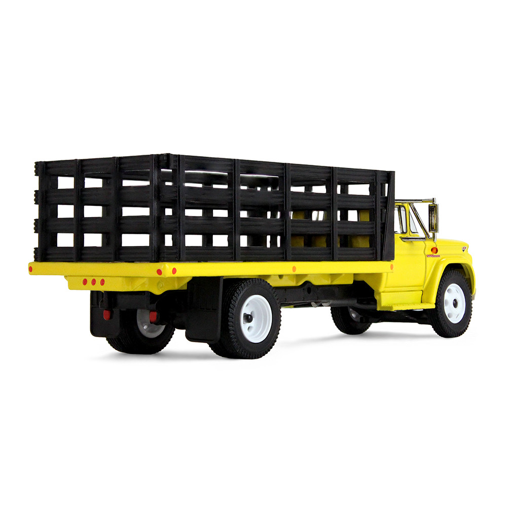 Bright Yellow 1/64 GMC 4000 Stake Truck