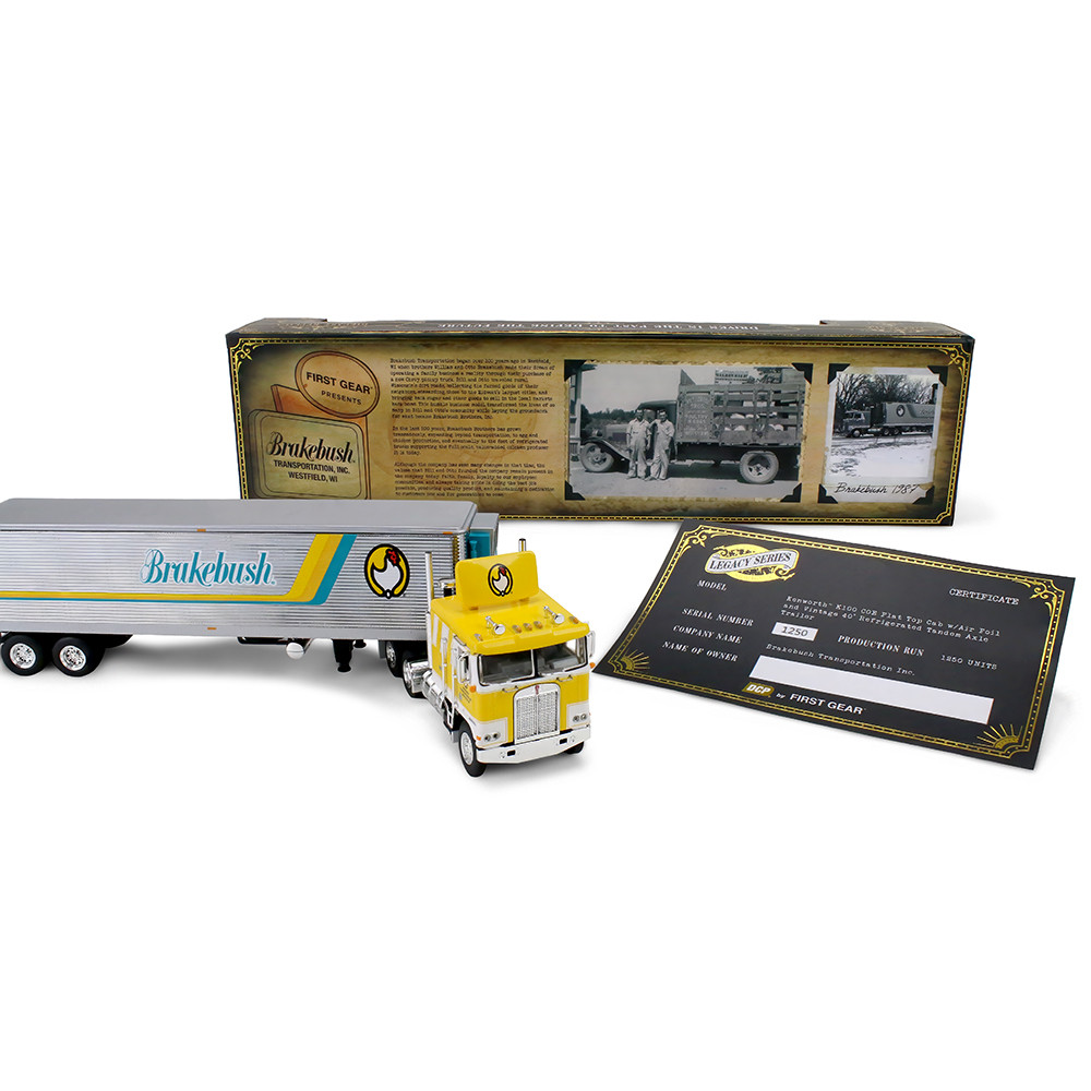 Legacy Series #6: Brakebush Kenworth K100 COE Flat Top & 40' Vintage Trailer with Reefer