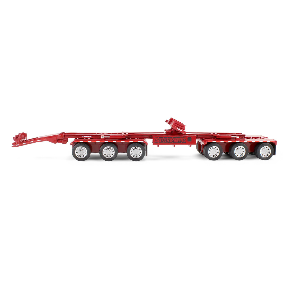 Mammoet Peterbilt Model 379 w/70" Mid-Roof Sleeper & Fontaine Magnitude Lowboy Trailer with Bunk & ERMC 6-Axle Hydra Steer with Bridge Beam Section Load