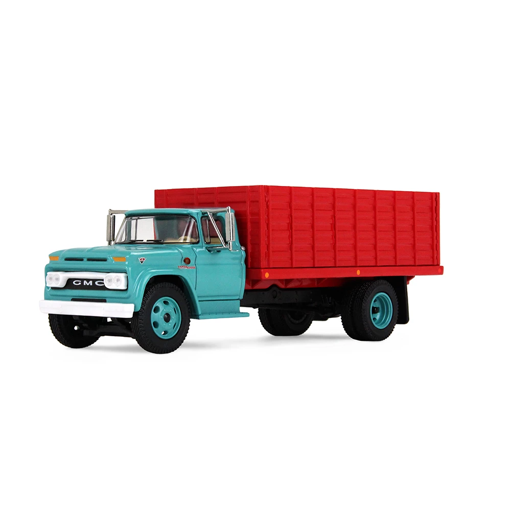 Turquoise/Red GMC 4000 Grain Truck