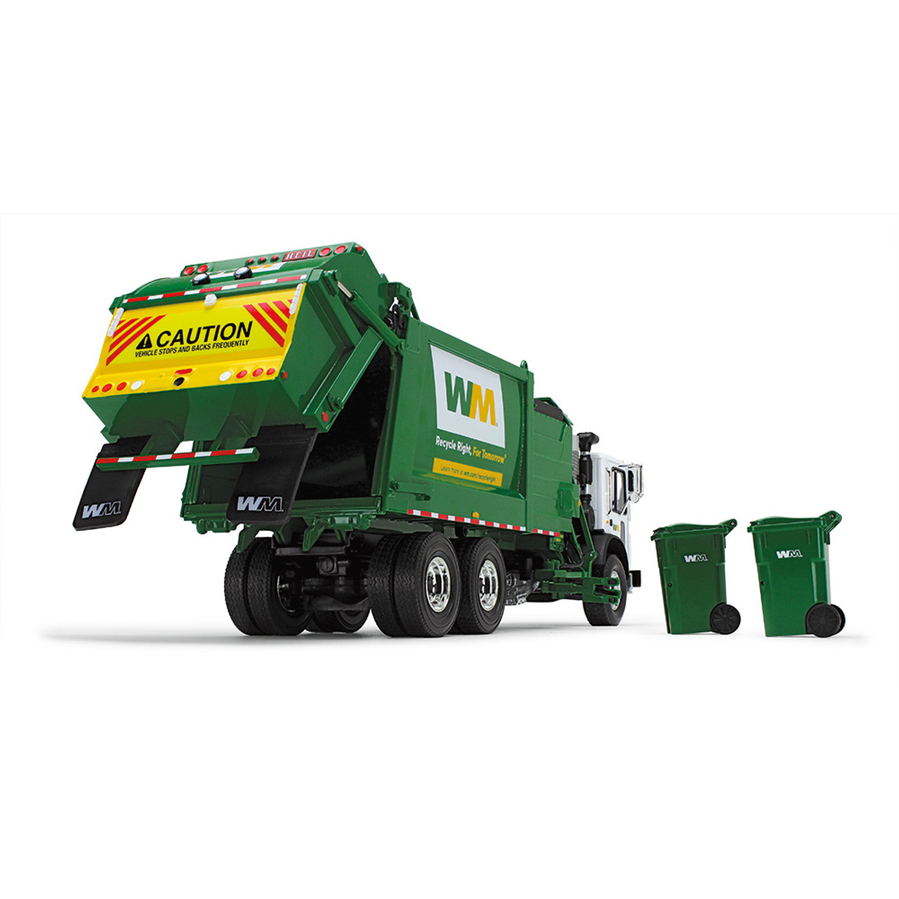 WM Mack TerraPro with Side Load Refuse Truck including Trash Carts
