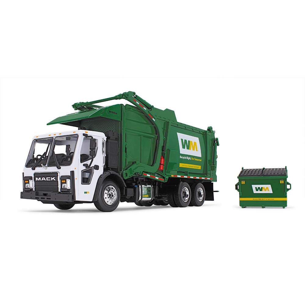 WM Mack LR with McNeilus Meridian Front Loader & Trash Bin