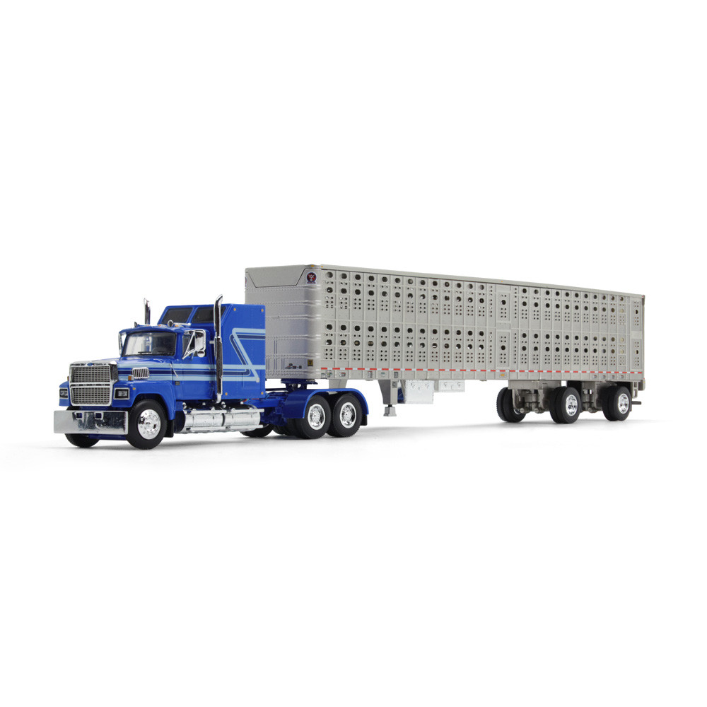 Blue/Silver Ford LTL 9000 with 60