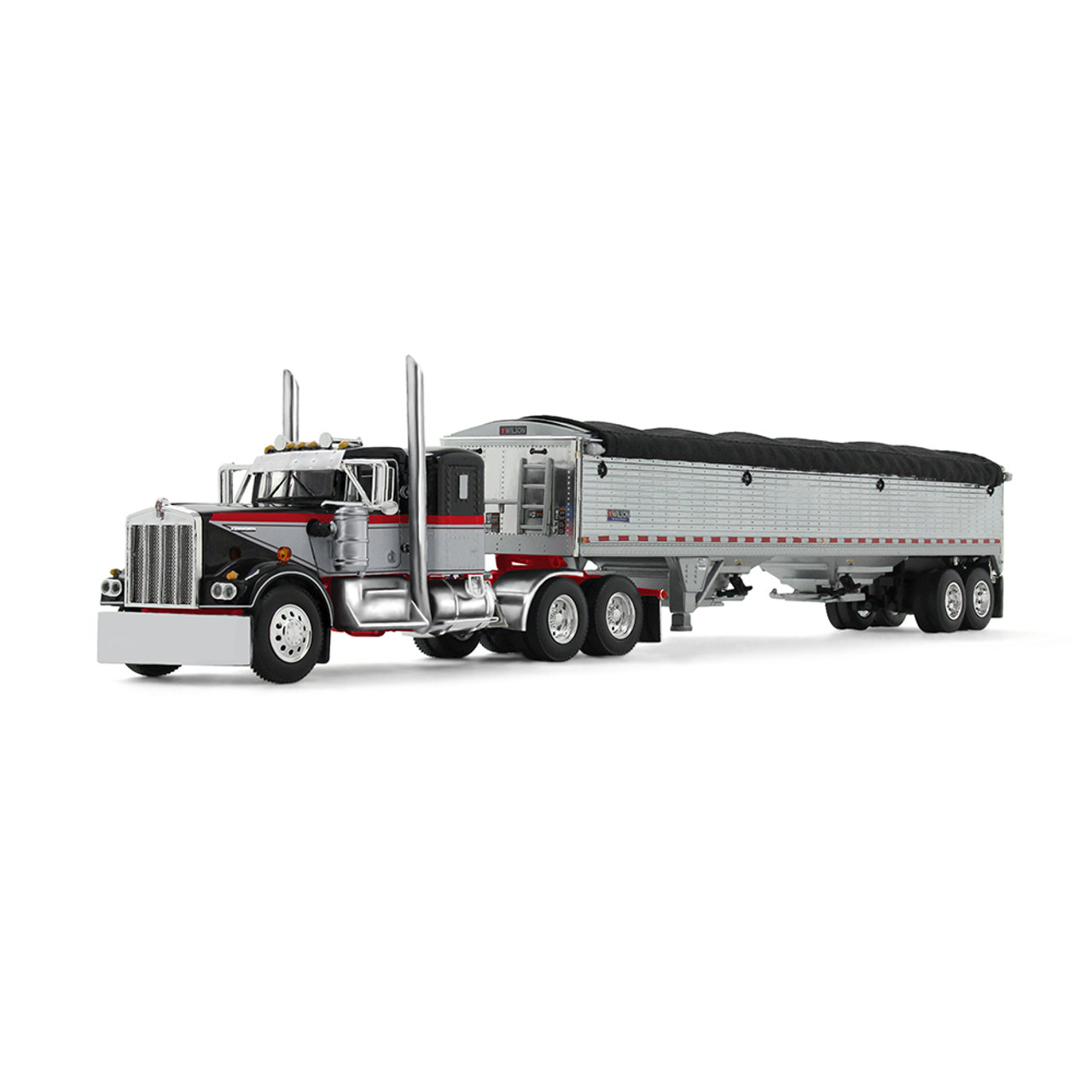 WESTERN PLAINS バービー Gray/Viper Red Kenworth W900A with 36