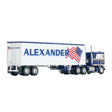 60-0846: Fallen Flag #36 Alexander Trucking 
1/64 scale Kenworth K100 COE Flattop with 40' Vintage Reefer Trailer