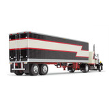 60-1683: Black/Cream/Red
1/64 scale Peterbilt Model 359 with 36"" Flat Top Sleeper & 40' Vintage Trailer