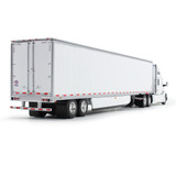 60-1762: White/White
1/64 scale Kenworth T680 and 53' Utility Trailer with Skirts