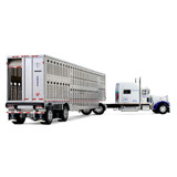 Legacy Series #5: National Carriers Peterbilt Model 379 with 70" Mid-Roof Sleeper & Wilson Silverstar Livestock Trailer