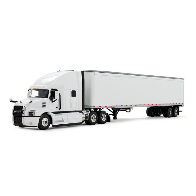 White/White Mack Anthem & 53' Trailer