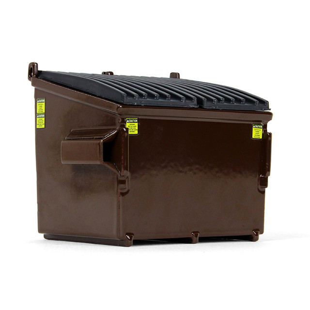 90-0535: Brown
1/34 scale Trash Bin Diecast Replica