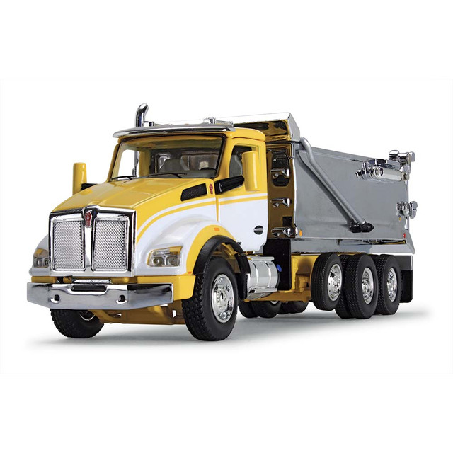 60-1416: Yellow/White/Chrome 
1/64 scale Kenworth T880 Rogue Dump