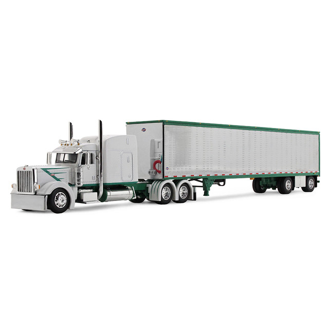 Black/Blue/Green Peterbilt Model 389 Day Cab with Miller Century