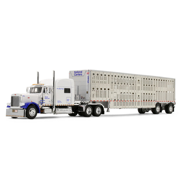 Legacy Series #5: National Carriers Peterbilt Model 379 with 70" Mid-Roof Sleeper & Wilson Silverstar Livestock Trailer