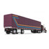 60-1618: Plum
1/64 Kenworth W900A & 53' Utility Roll Tarp Trailer