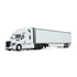 60-2087 White/White Freightliner Fifth Generation Cascadia Raised Roof Sleeper & 53' Utility Trailer with Skirts