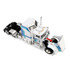 White/Blue Kenworth W900L with 60" Aerodyne Sleeper & Polar Deep Drop Trailer