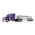 Wild Orchid Peterbilt Model 379 with 63" Mid-Roof Sleeper & Polar Deep Drop Trailer