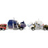America250 Kenworth 1/64 Kenworth W900L with 72" Aerocab Flat Top Sleeper & Fontaine Magnitude Lowboy Trailer with Kenworth W900A Load
