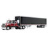 Volcano Red Ford LTL 9000 with 48" Flat Top Sleeper & 53' Utility Trailer with Reefer