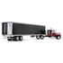 Volcano Red Ford LTL 9000 with 48" Flat Top Sleeper & 53' Utility Trailer with Reefer