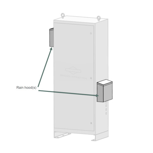 Rain Hoods for SimpliPhi BOSS.12 Or AccESS | For Outdoor Installations (RH-1010-B)