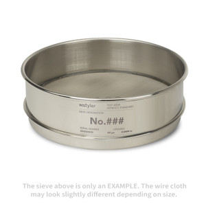 #7 (2.8 mm) Stainless Steel/Stainless Steel 8" ASTM E11 Test Sieve FULL Height