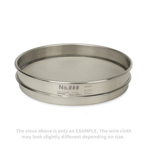 #8 (2.36 mm) Stainless Steel/Stainless Steel 8" ASTM E11 Test Sieve HALF Height