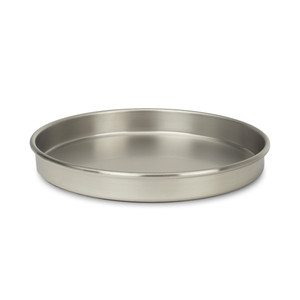 8" Pan, Stainless Steel, HALF Height