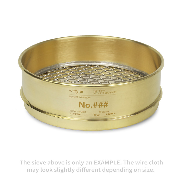 8-Inch Stainless Steel Test Sieve – Full Height, 5/8" Openings, ASTM E11 Compliant