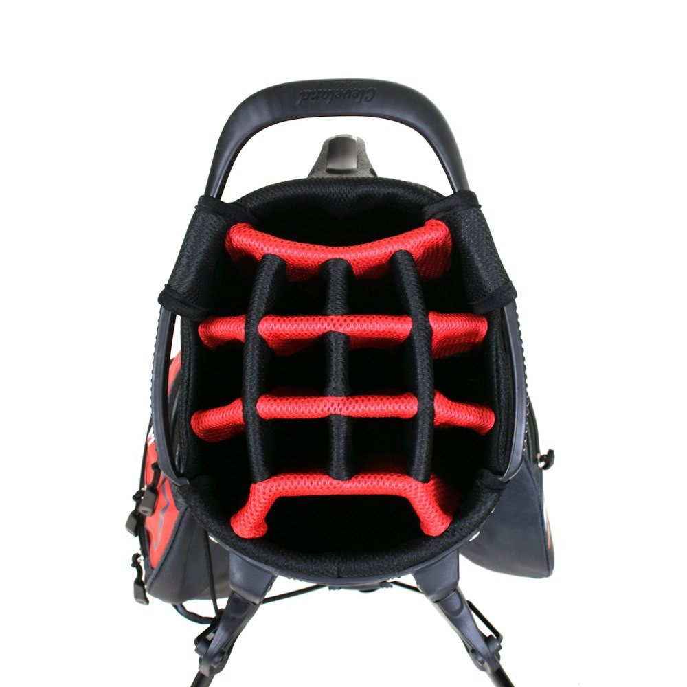 Cleveland 2024 CG Lightweight Stand Golf Bag - Red/Charcoal - On