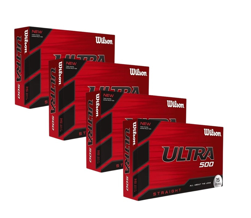 Wilson Ultra Straight Distance 15 Ball Pack (4 Packs) - On Course Golf