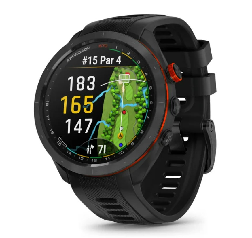 Garmin Approach S70 - 47 mm Black Ceramic Bezel with Black