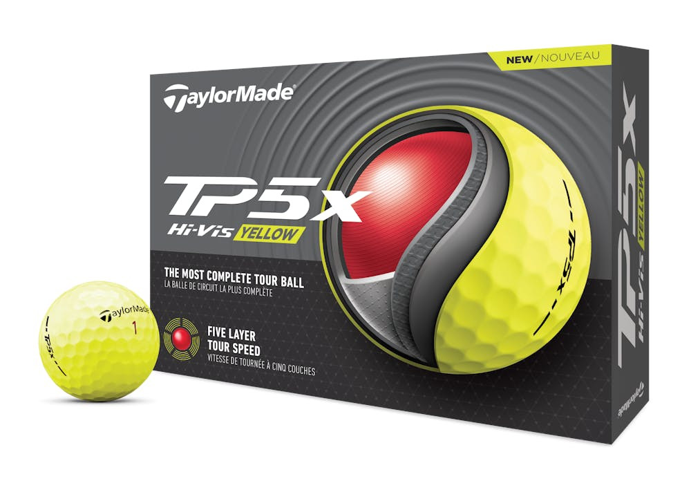 TaylorMade 2024 TP5x Yellow Golf Balls - On Course Golf
