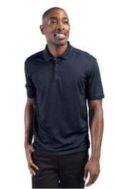 Cutter & Buck Men's Clique Spin Dye Polo Tour Black - Front.JPG