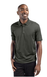 Cutter & Buck Men's Clique Spin Dye Polo Tour Grey - Front.JPG